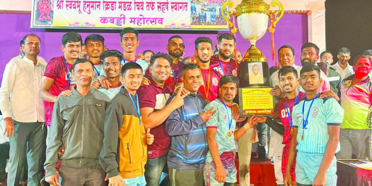 चिवे कबड्डी स्पर्धेत कालभैरव संघ विजयी