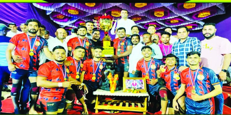 मजरे जांभुळपाडा कबड्डी स्पर्धेत रासळची बाजी