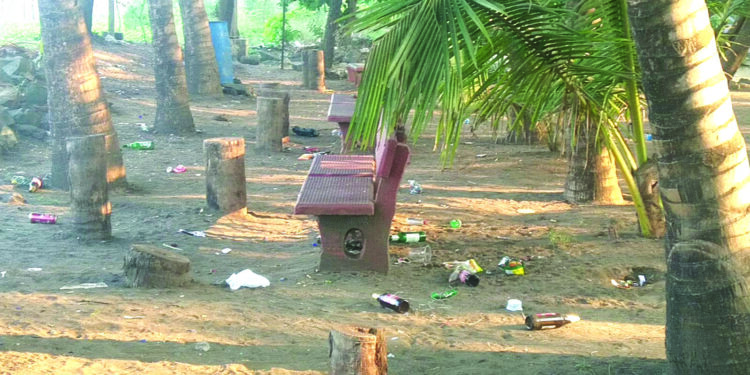रेवदंडा सुरूबन मद्यपीचे अड्डे