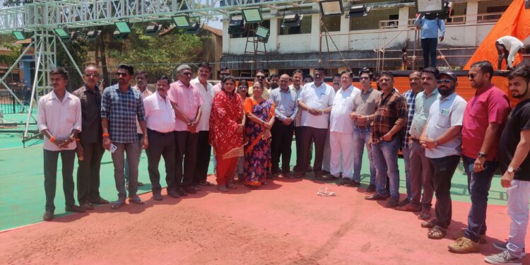 महाडमध्ये उद्धव ठाकरेंच्या सभेची जय्यत तयारी