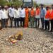 रस्त्याच्या कामाचे भूमीपूजन