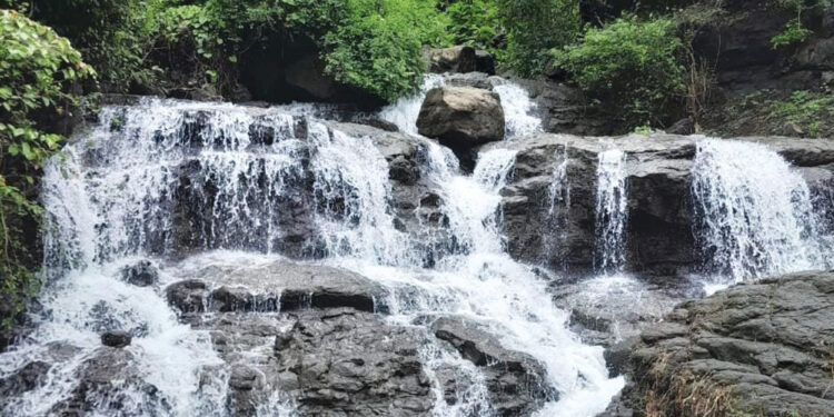 केळवली धबधब्याची पर्यटकांना पडतेय भुरळ