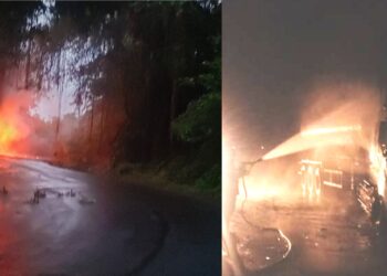 कशेडी घाटामध्ये गॅस टँकरला भीषण आग