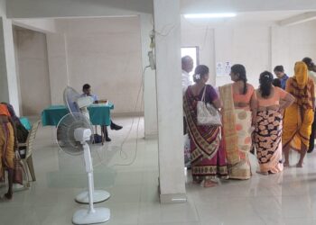 माणगावात नेत्र तपासणी