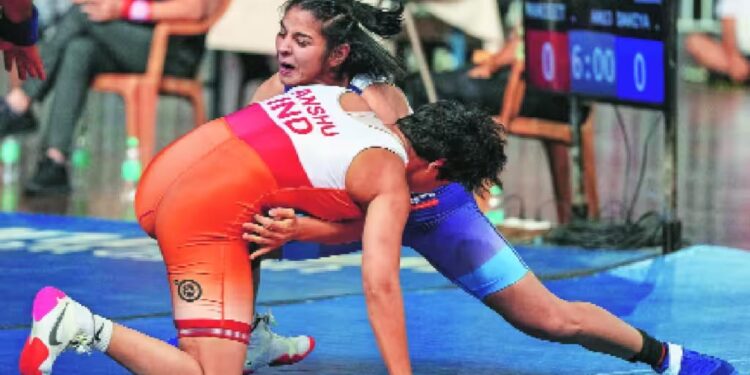 कुस्ती निवड चाचणी स्पर्धेत नवोदितांची कमाल