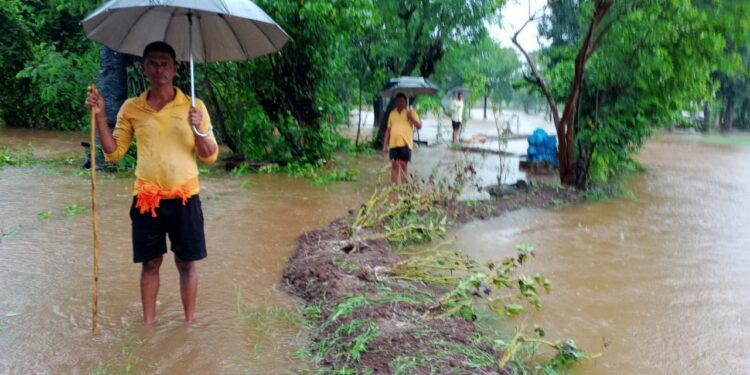 संरक्षण भिंतीमुळे शेतीचे नुकसान