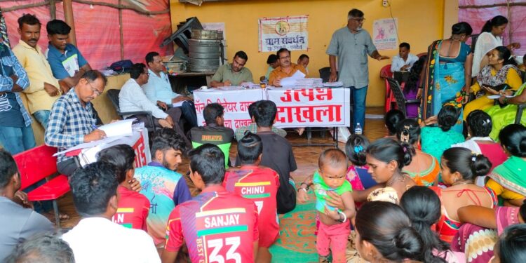 शासन आपल्या दारीअंतर्गत दाखले वाटप