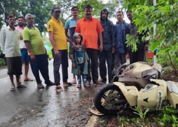 कुसुंबळे-कातळपाडा मार्गावर भीषण अपघात; दोघे जागीच ठार