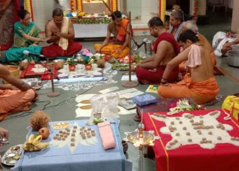 श्रीवर्धन येथे विष्णुयाग संपन्न