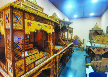 पर्यावरणपूरक गणेश सजावट मखर विक्रीसाठी तयार