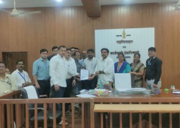 सरकारी कर्मचार्‍यांचे तहसीलदारांना निवेदन
