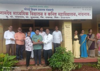 नांदगाव विद्यालयात विद्यार्थी प्रतिनिधी निवडणूक