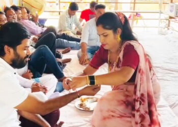 उपोषणकर्त्यांचे रक्षाबंधन उपोषण मंडपातच