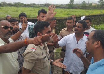 घोट येथे भूसंपादनावरुन तणाव