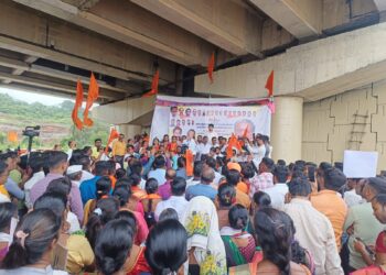 जेएसडब्ल्यू विरोधात ठाकरे गटाचा मोर्चा