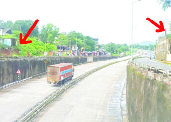 पोलादपूरमध्ये सर्व्हिसरोडवर लालमातीचे ढिगारे