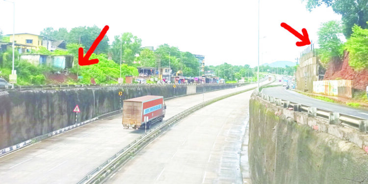 पोलादपूरमध्ये सर्व्हिसरोडवर लालमातीचे ढिगारे