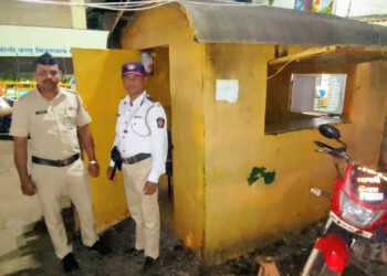 पोलीस चौकी दोन दिवसांपासून अंधारात