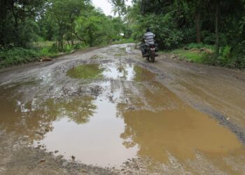 आमदारांचे गाव गेले खड्ड्यात