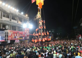 शेकाप आयोजित दहिहंडी स्पर्धेत ‘या’ संघाने मारली बाजी