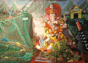 देखाव्यांमधून माथेरानकरांचे बाप्पाला साकडे