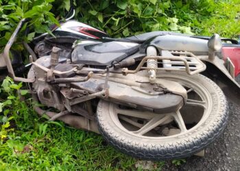 पेणमध्ये एसटीचा अपघात; मोटारसायकलस्वार जखमी