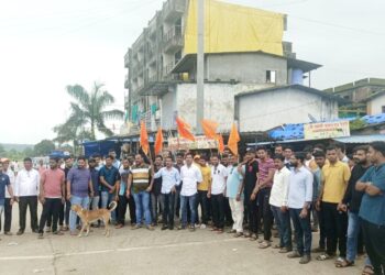 अंतरवाला सराटी घटनेच्या निषेधार्थ कळंब येथे मोर्चा