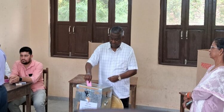 जिल्हा बँकेच्या मतदानाला उत्स्फुर्त प्रतिसाद