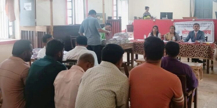 रोहा लोक अदालतीस प्रतिसाद