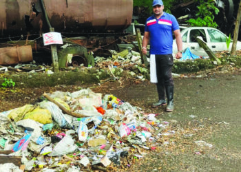 एकट्याने केली गावाची स्वच्छता