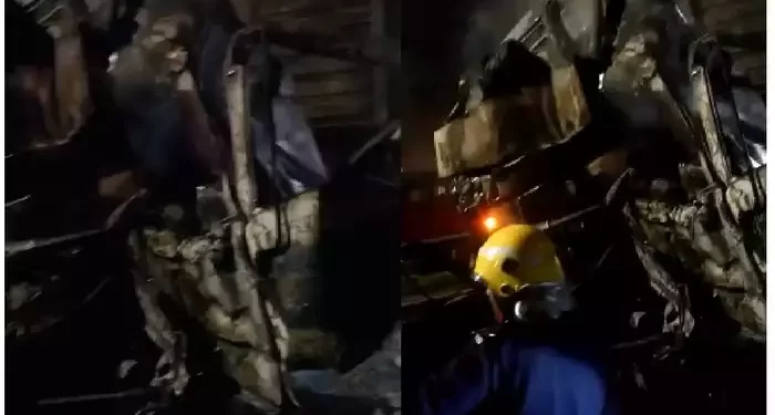 पुण्यातील नवले पुलाजवळ ट्रकचा भीषण अपघात; चार जणांचा होरपळून मृत्यू