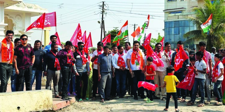 जासईत इंडिया आघाडीचे शक्ती प्रदर्शन