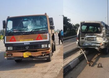 शिंदेच्या दसरा मेळाव्याला जाताना अपघात; एकाचा मृत्यू, तिघे जखमी