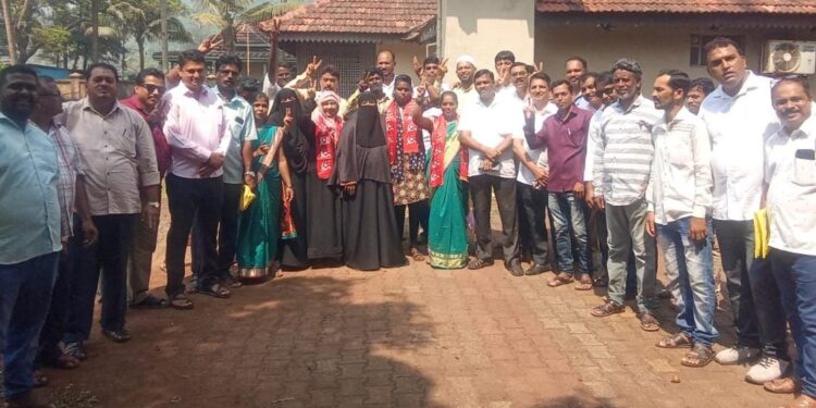 विहूर ग्रामपंचायतीवर इंडिया आघाडीचा झेंडा 