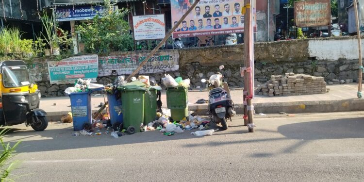नवीन पनवेलमध्ये कचऱ्याचे साम्राज्य