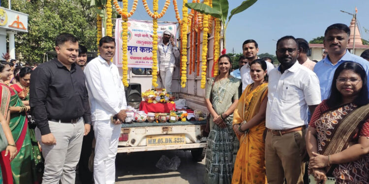 अमृत कलश यात्रेचे आयोजन