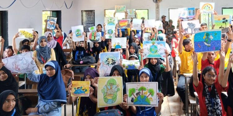 वन्यजीव सप्ताहानिमित्त चित्रकला स्पर्धा