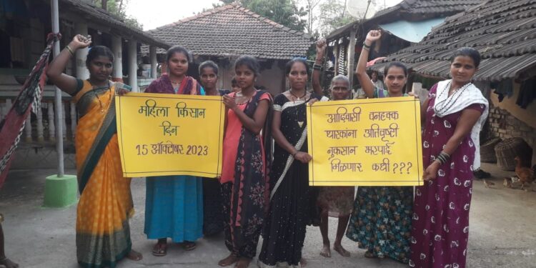 किसान दिनी वनहक्कधारकांनी वेधले लक्ष