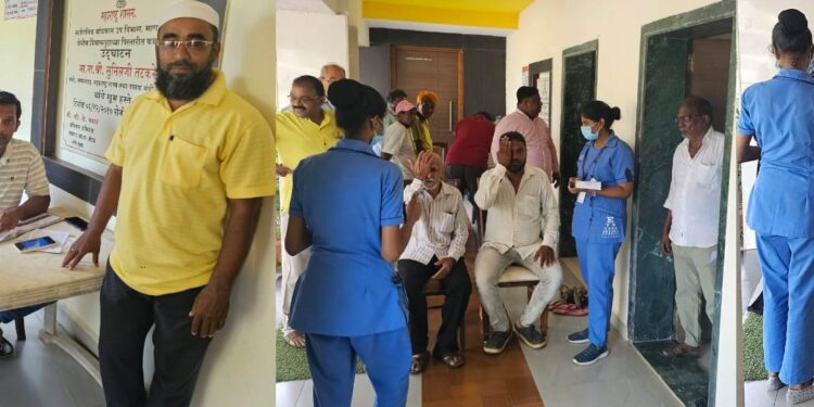 माणगावात नेत्रतपासणी शिबीरास प्रतिसाद