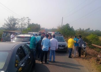 अलिबाग-रेवदंडा मार्गावर वाहतुक कोंडी