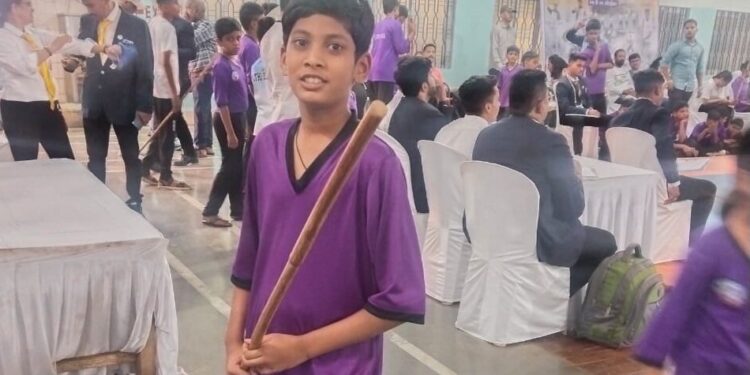 लाठी अजिंक्य स्पर्धेत आराध्यची भरारी