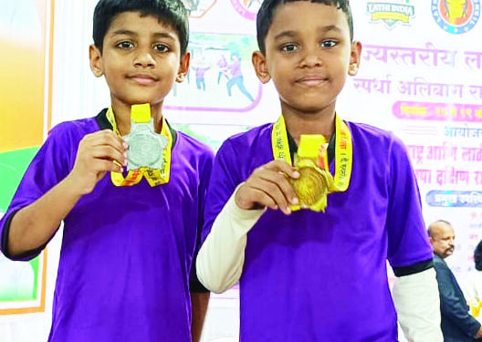 लाठीकाठी स्पर्धेत गौरांश आणि अर्चितची बाजी