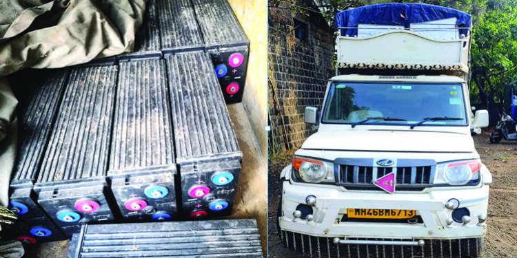 बॅटऱ्यांचा तपास लावण्यात मुरुड पोलिसांना अपयश