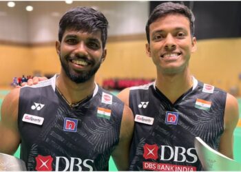 चीन मास्टर्स बॅडमिंटन स्पर्धा;सात्त्विक-चिराग उपविजेते