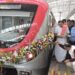 उदघाटनाविना धावली नवी मुंबईत पहिली मेट्रो