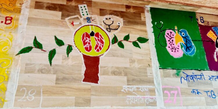 रांगोळीतून उमटले भावरंग