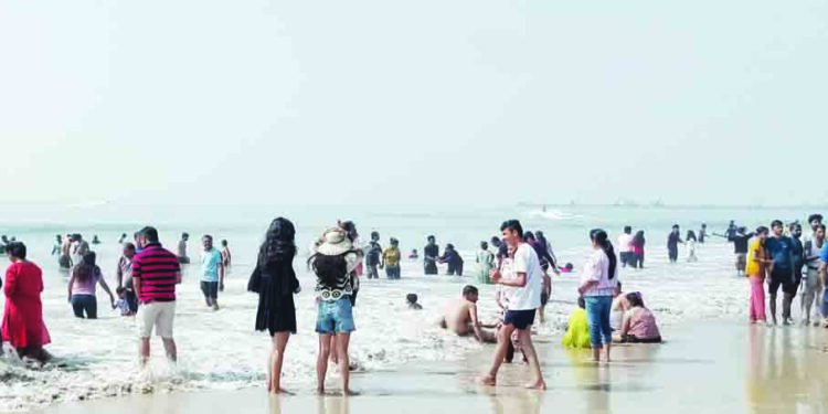 नव वर्षाच्या स्वागतासाठी काशिद-बीच फुलला !