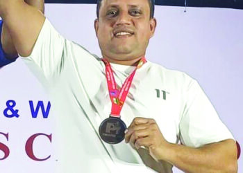 राष्ट्रीय बेंच प्रेस स्पर्धा; खालापूरच्या दिनेशला कांस्य