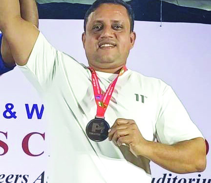 राष्ट्रीय बेंच प्रेस स्पर्धा; खालापूरच्या दिनेशला कांस्य