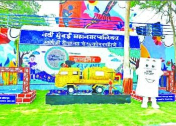 टाकाऊ वस्तूंपासून बनवले देखणे स्वच्छतागृह